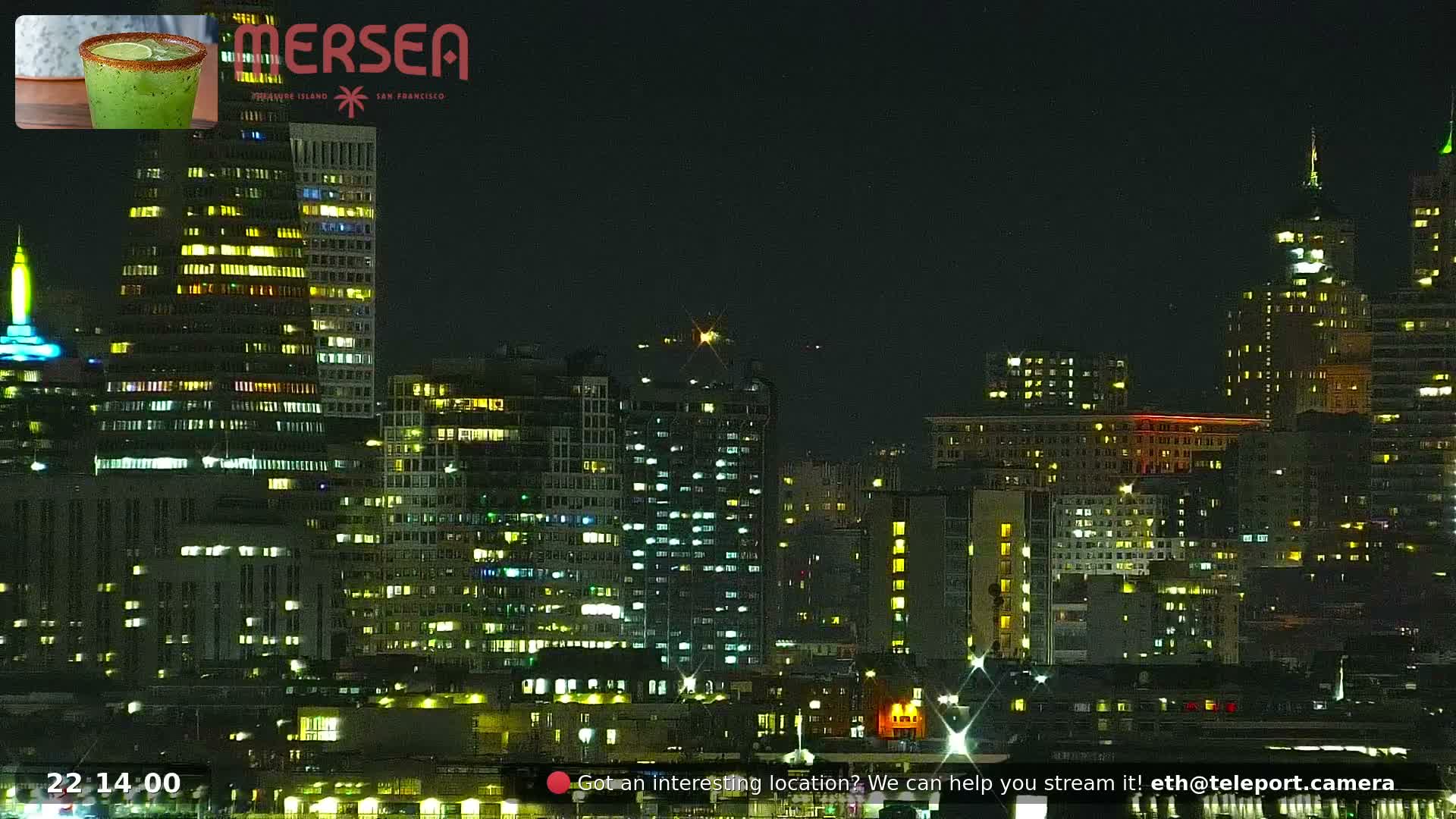 San Francisco City Live Camera from Treasure Island - San Fracisco, California, USA