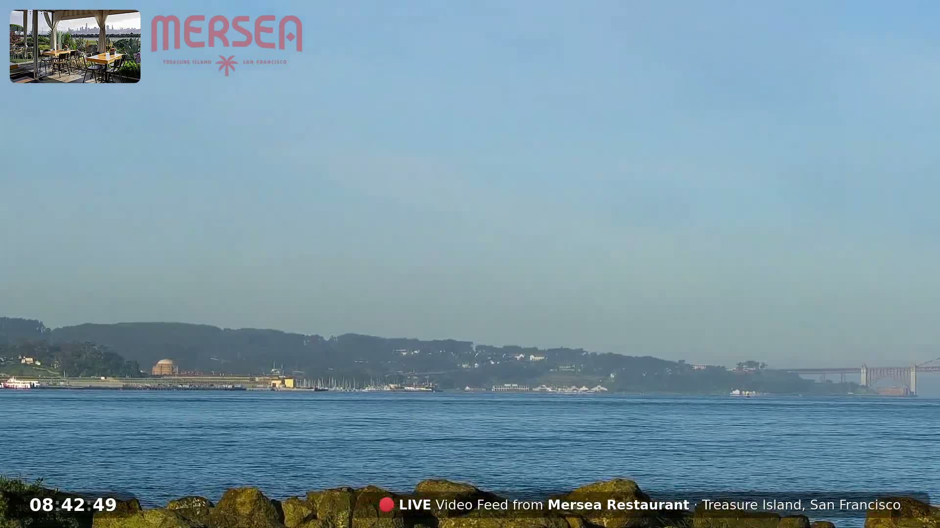 San Francisco City Live Camera from Treasure Island - San Fracisco, California, USA