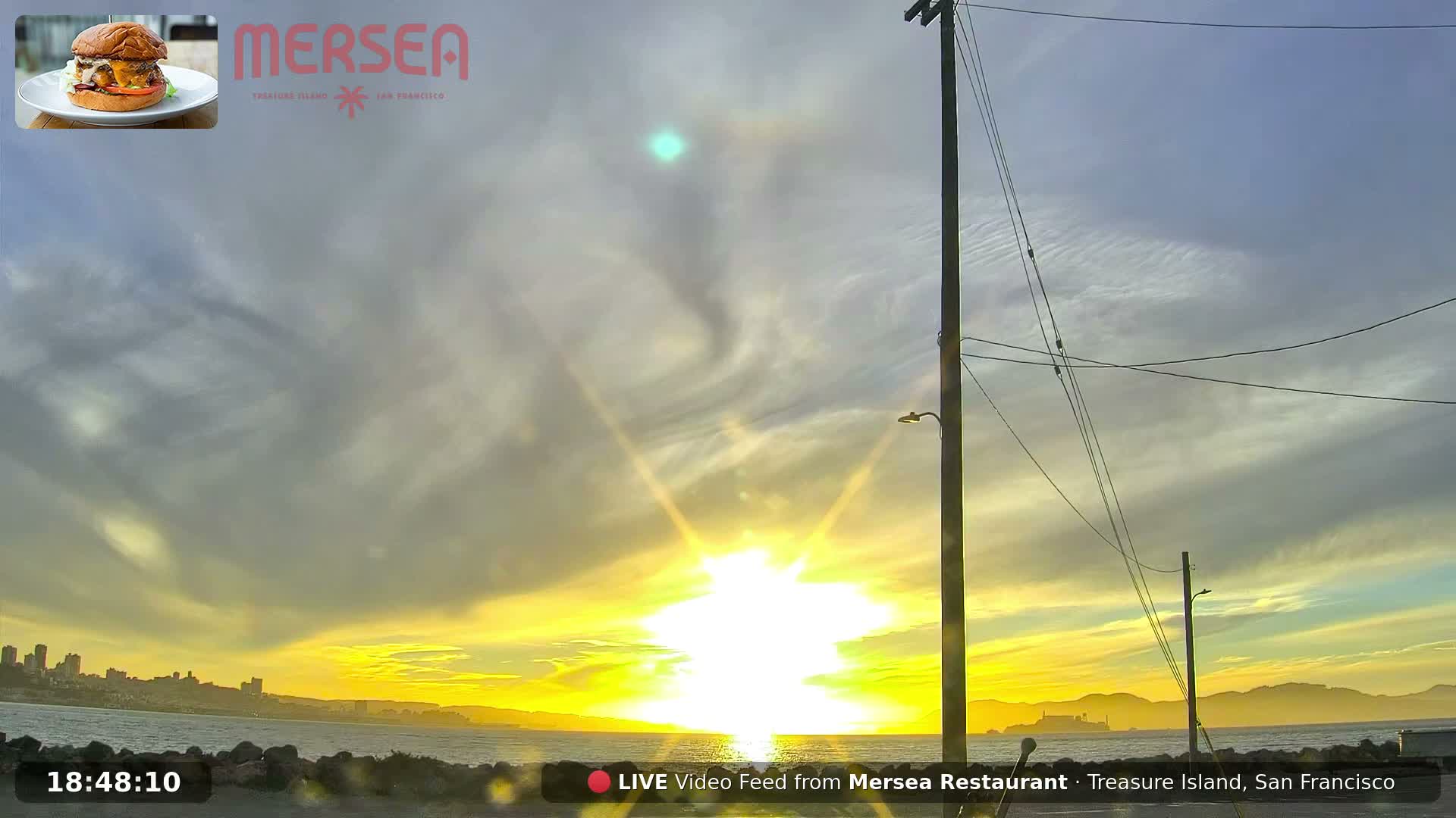 San Francisco City Live Camera from Treasure Island - San Fracisco, California, USA