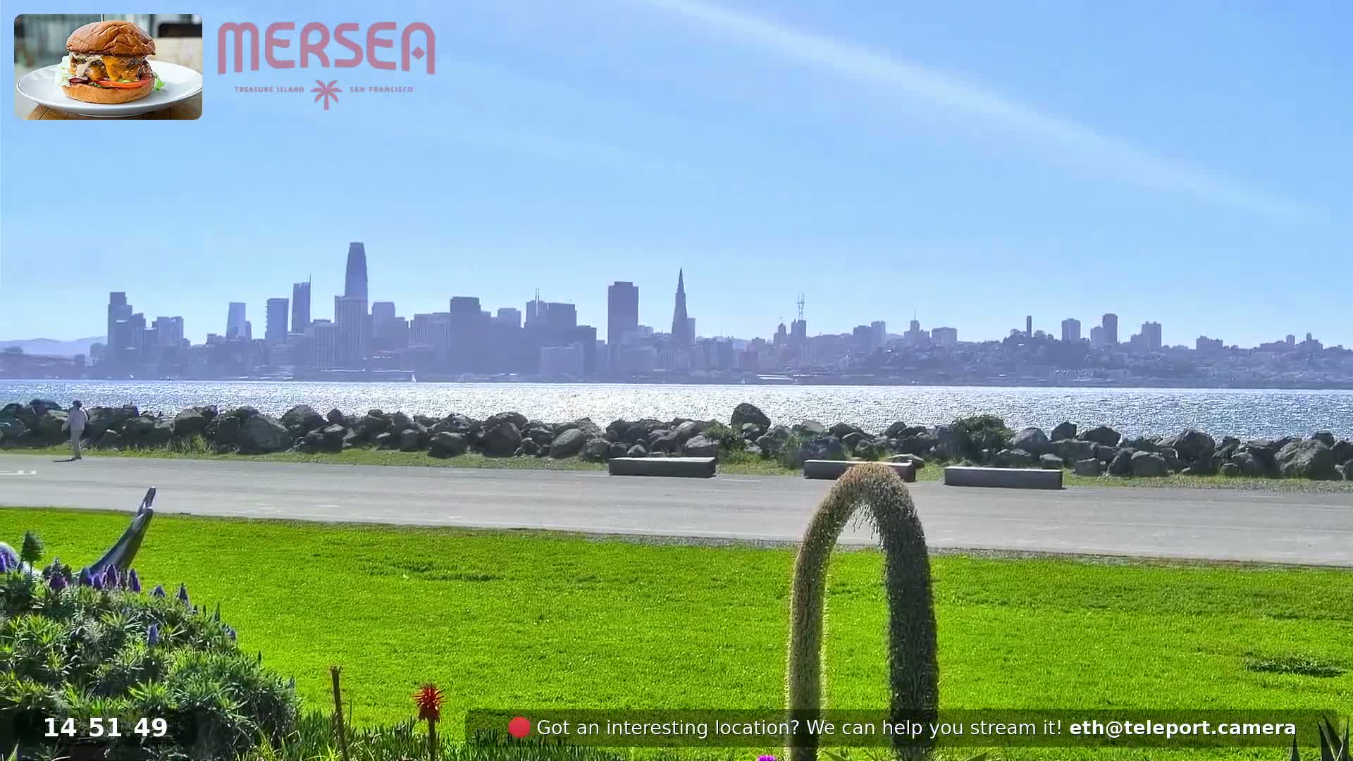 San Francisco City Live Camera from Treasure Island - San Fracisco, California, USA