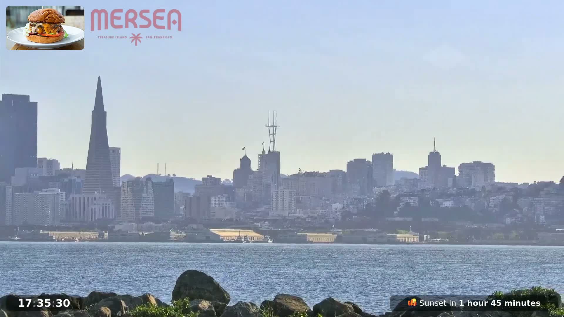 San Francisco City Live Camera from Treasure Island - San Fracisco, California, USA