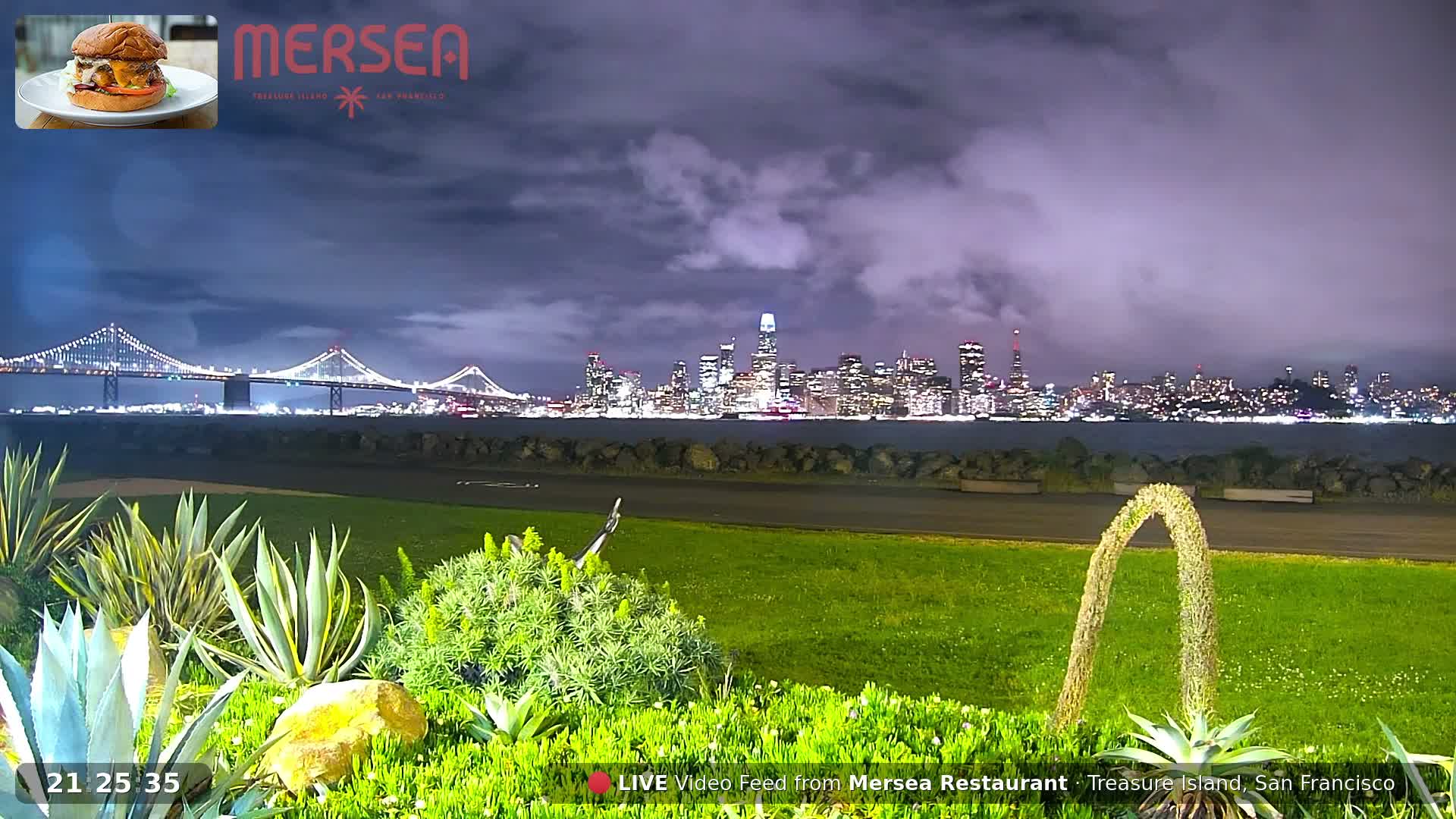 San Francisco City Live Camera from Treasure Island - San Fracisco, California, USA