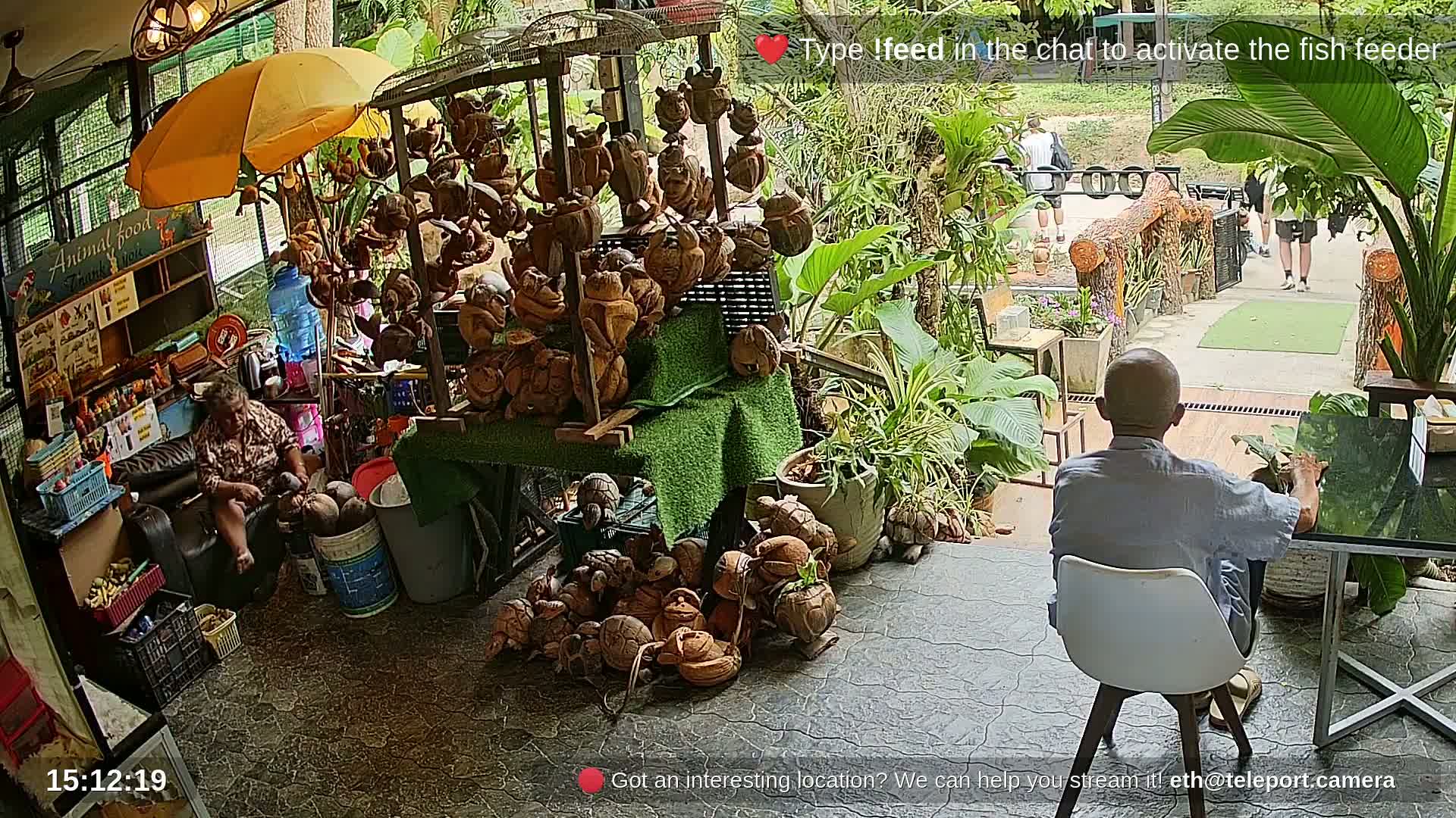 Zoo Cafe · Feed the Life of Fishes, Emus, Deers, Turtles, Malas  Live Cam  - Amphoe Ko Pha - Ngan, Surat Thani, Thailand