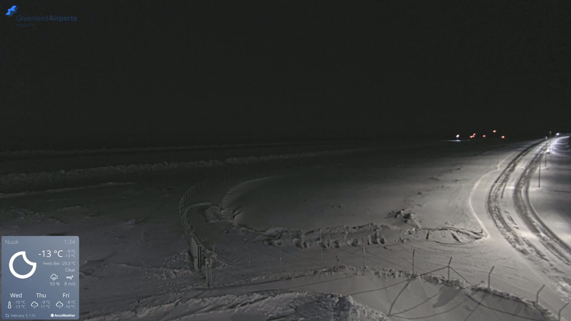Nuuk Airport North Live Cam - Nuuk, Sermersooq, Greenland, Denmark