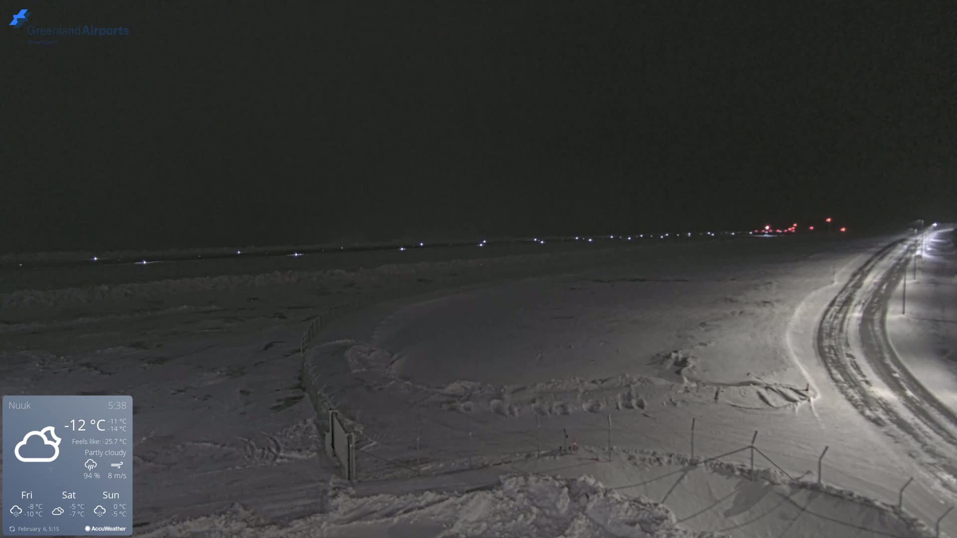 Nuuk Airport North Live Cam - Nuuk, Sermersooq, Greenland, Denmark