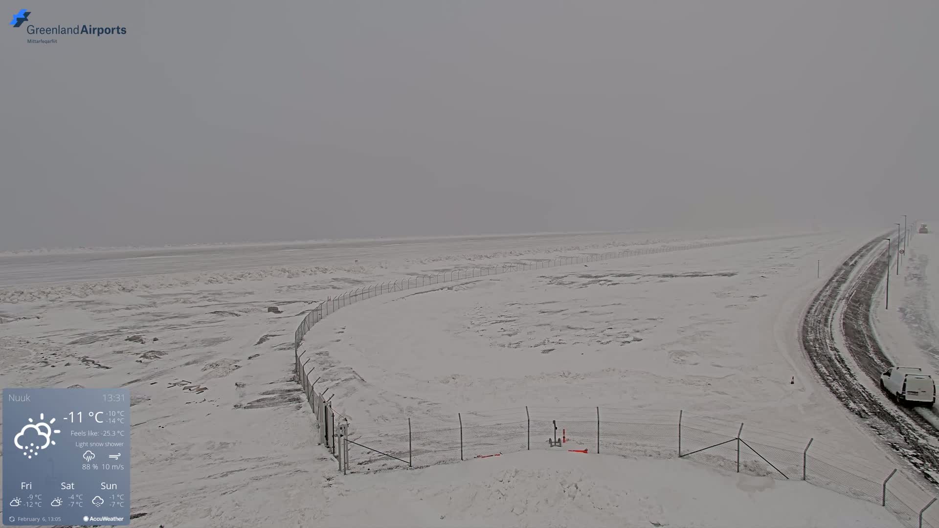 Nuuk Airport North Live Cam - Nuuk, Sermersooq, Greenland, Denmark