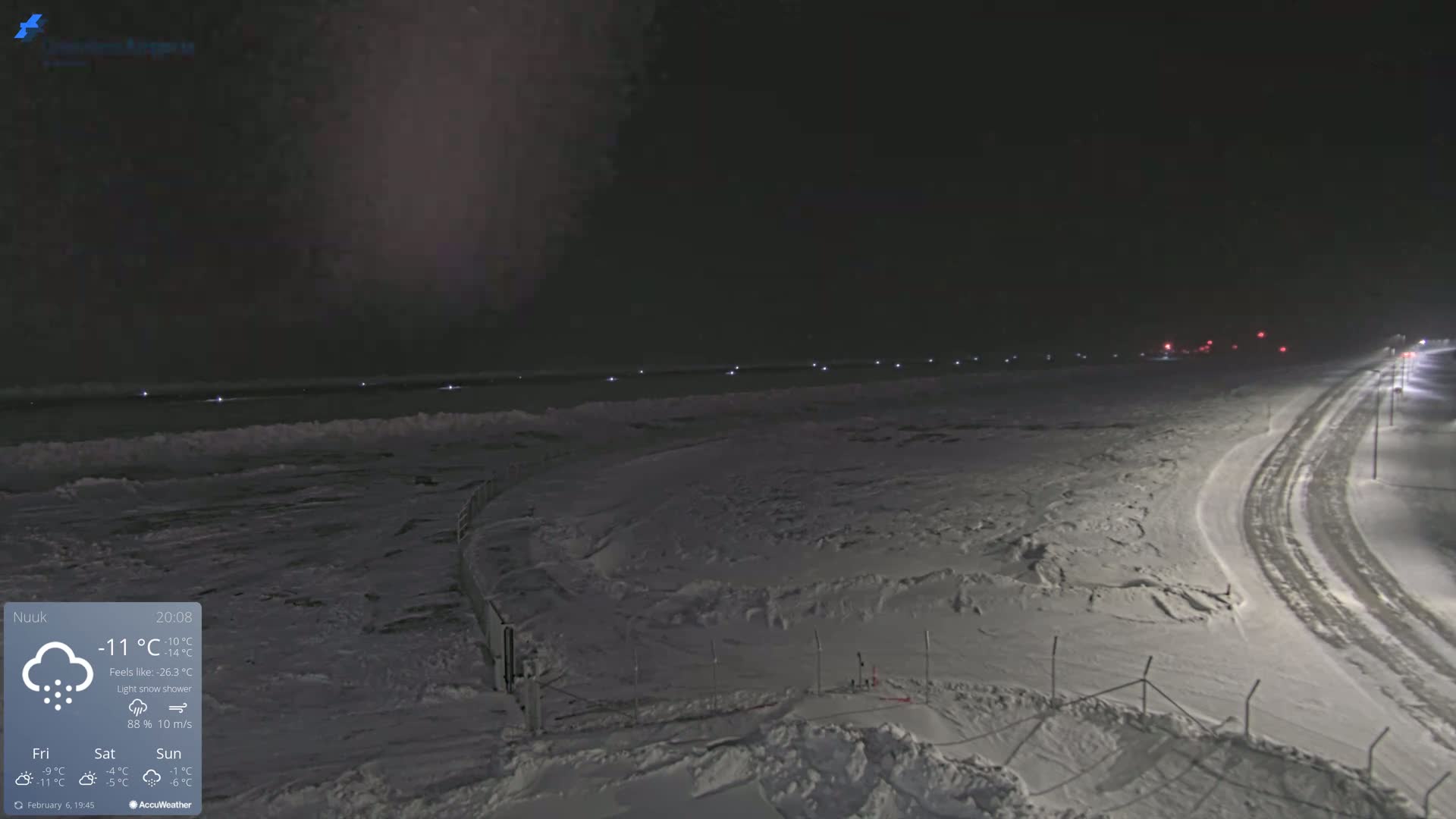 Nuuk Airport North Live Cam - Nuuk, Sermersooq, Greenland, Denmark