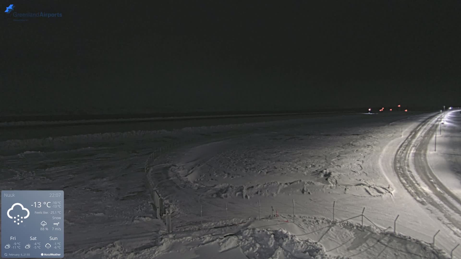 Nuuk Airport North Live Cam - Nuuk, Sermersooq, Greenland, Denmark