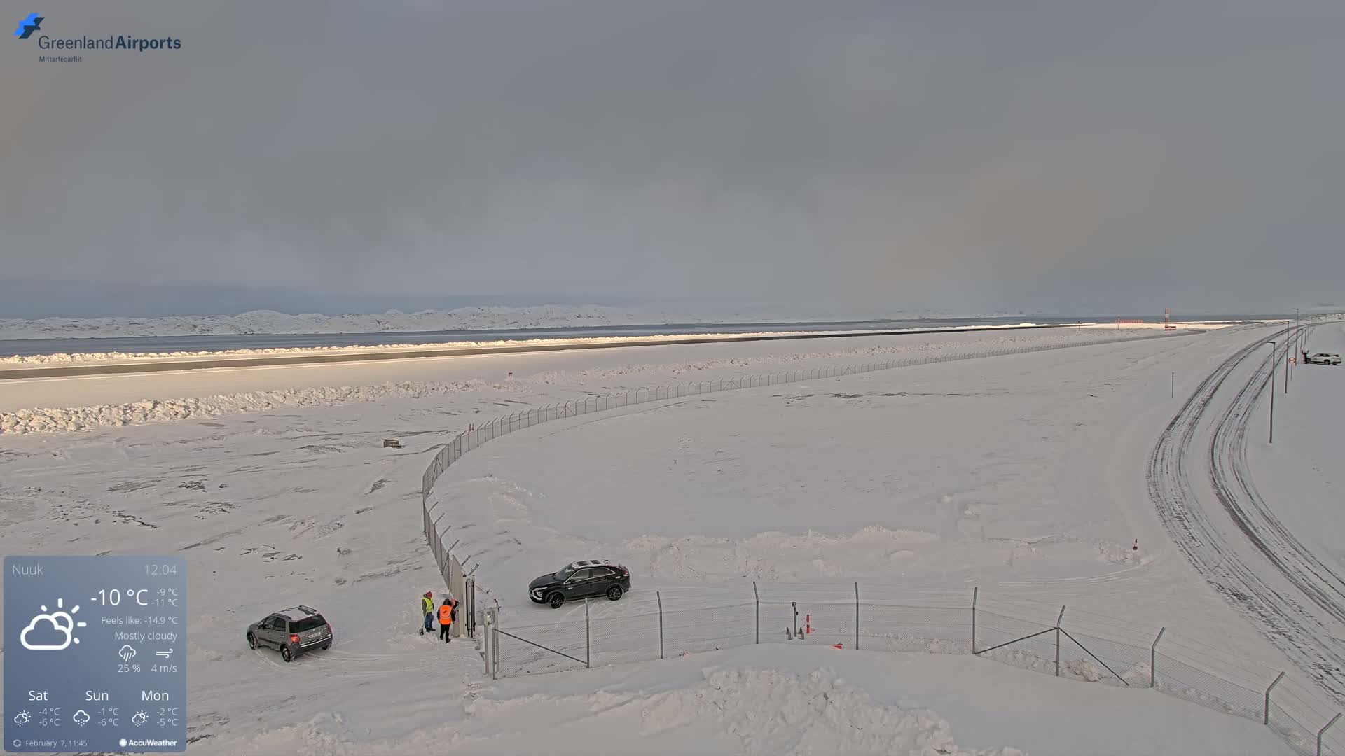 Nuuk Airport North Live Cam - Nuuk, Sermersooq, Greenland, Denmark