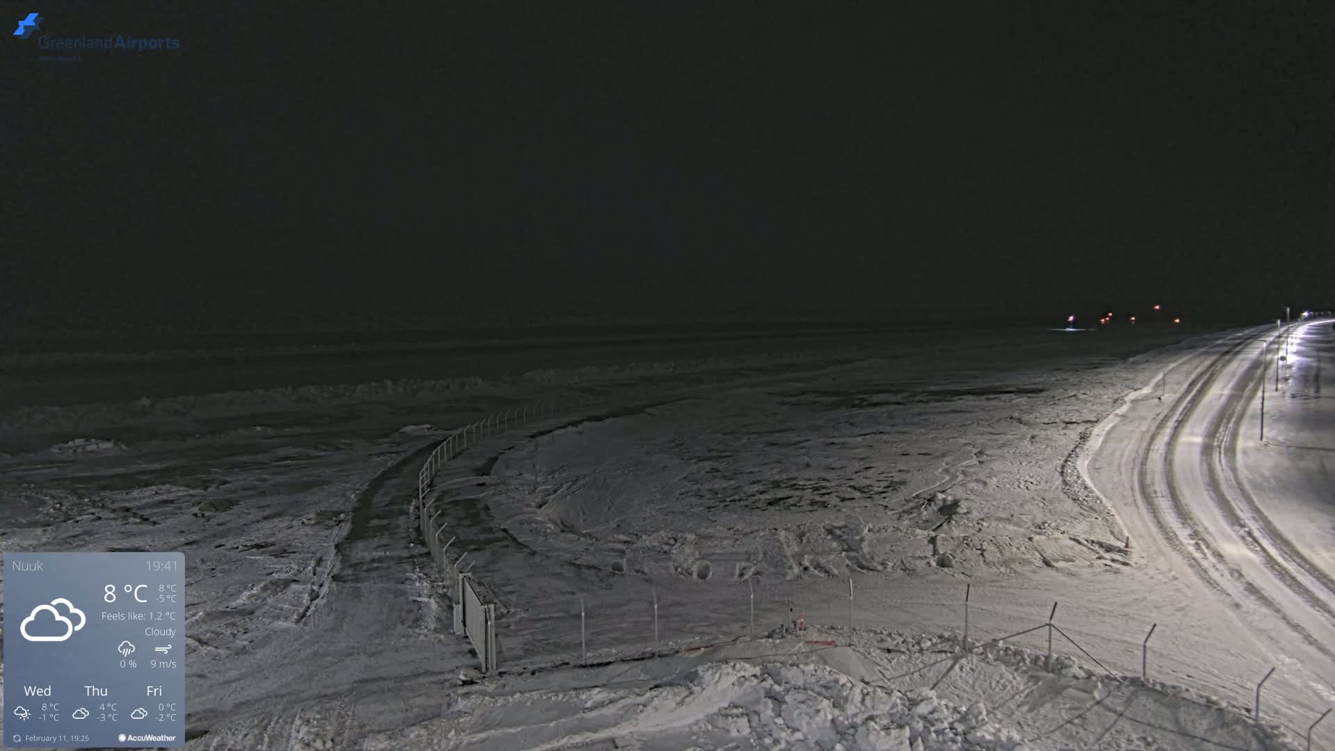 Nuuk Airport North Live Cam - Nuuk, Sermersooq, Greenland, Denmark