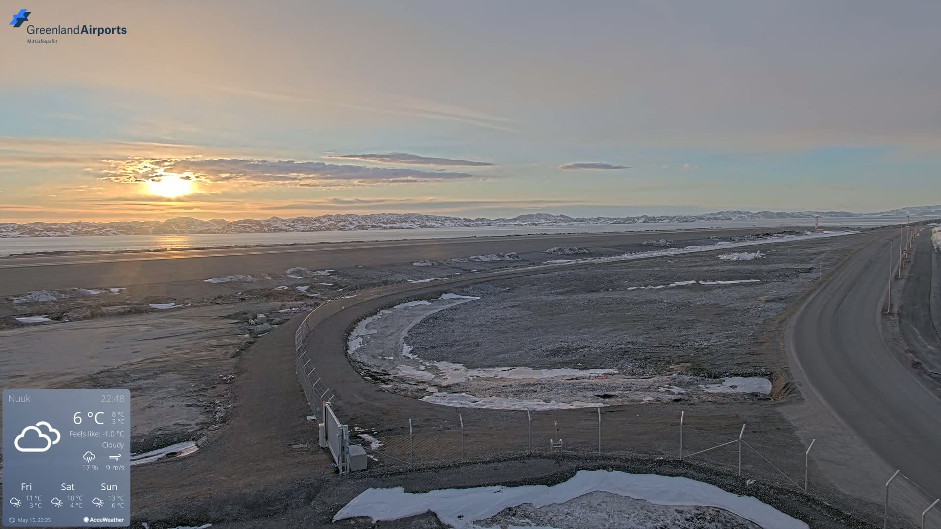 Nuuk Airport North Live Cam - Nuuk, Sermersooq, Greenland, Denmark