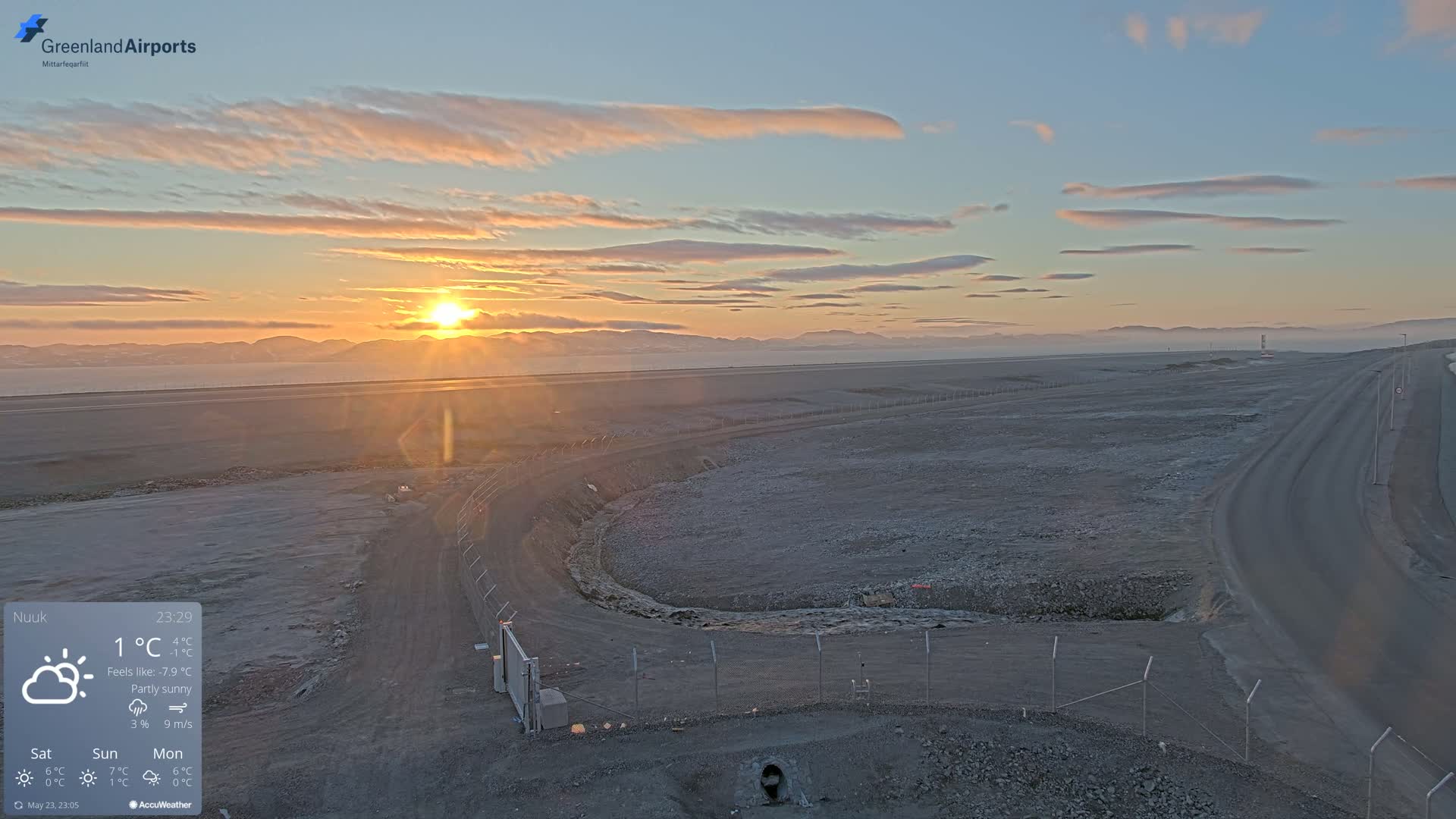 Nuuk Airport North Live Cam - Nuuk, Sermersooq, Greenland, Denmark