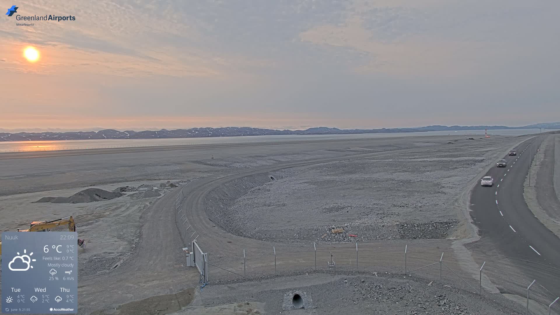 Nuuk Airport North Live Cam - Nuuk, Sermersooq, Greenland, Denmark