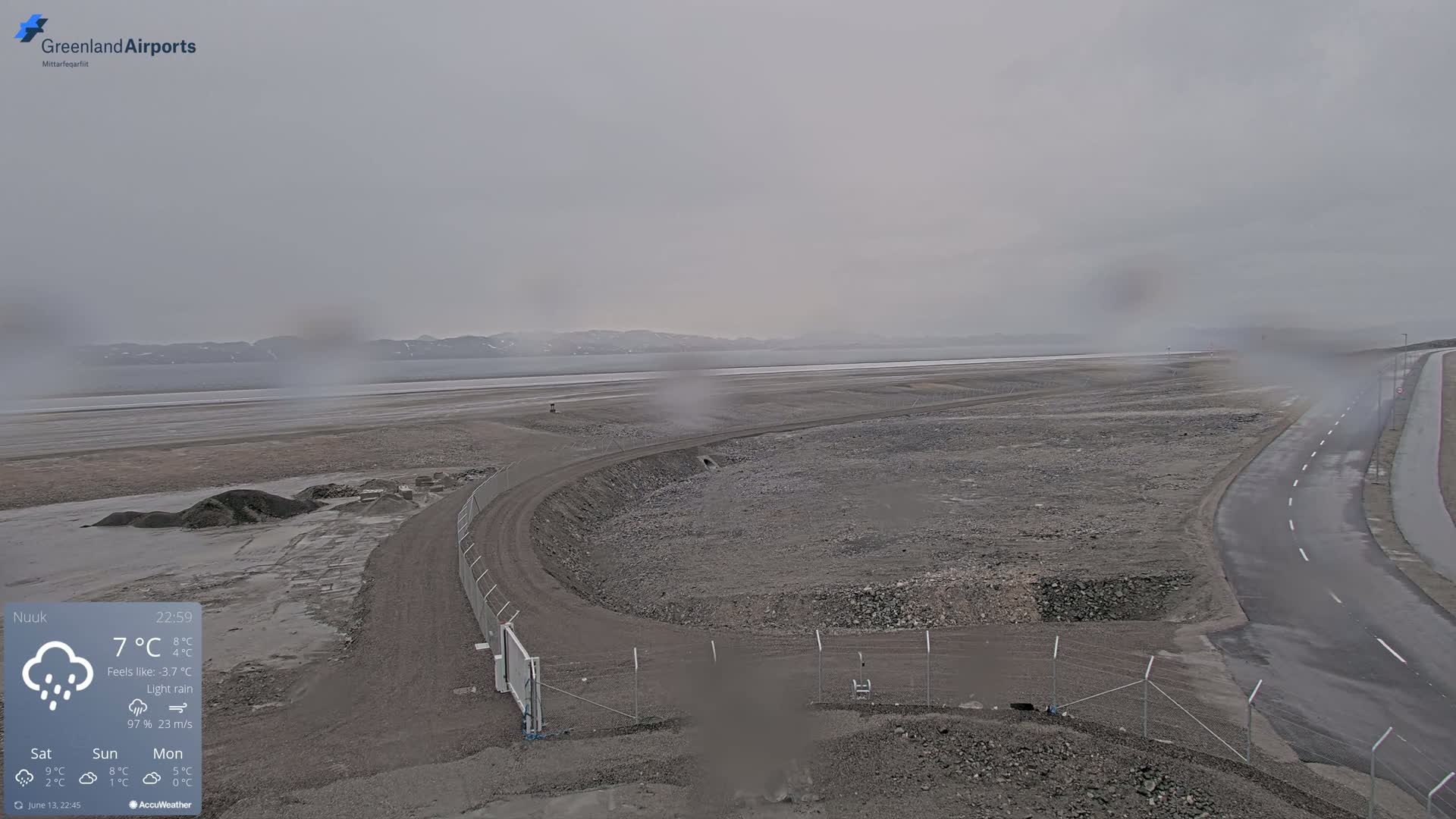 Nuuk Airport North Live Cam - Nuuk, Sermersooq, Greenland, Denmark