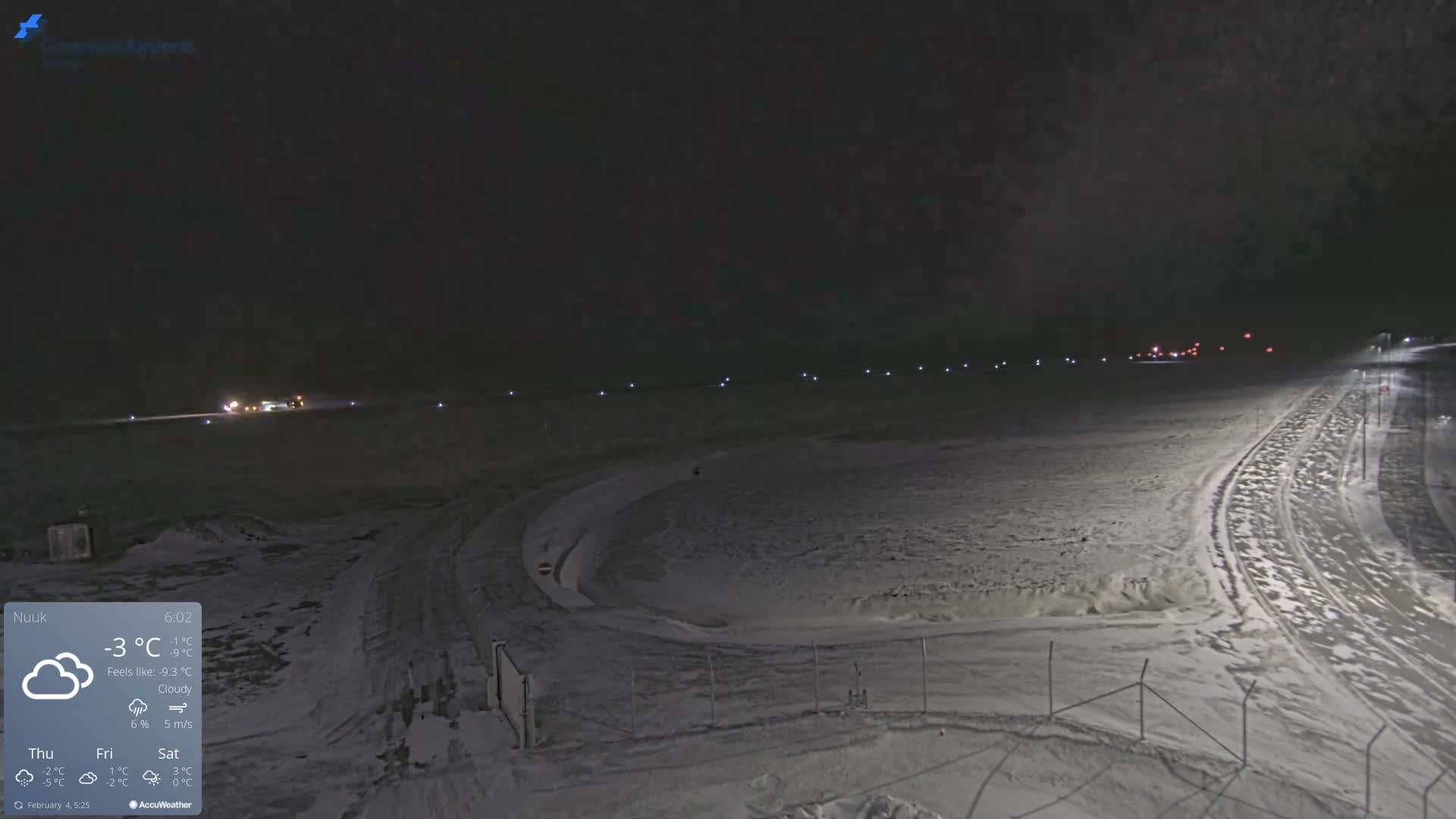 Nuuk Airport North Towards View Live Cam GOH / BGGH - Nuuk, Sermersooq, Greenland, Denmark