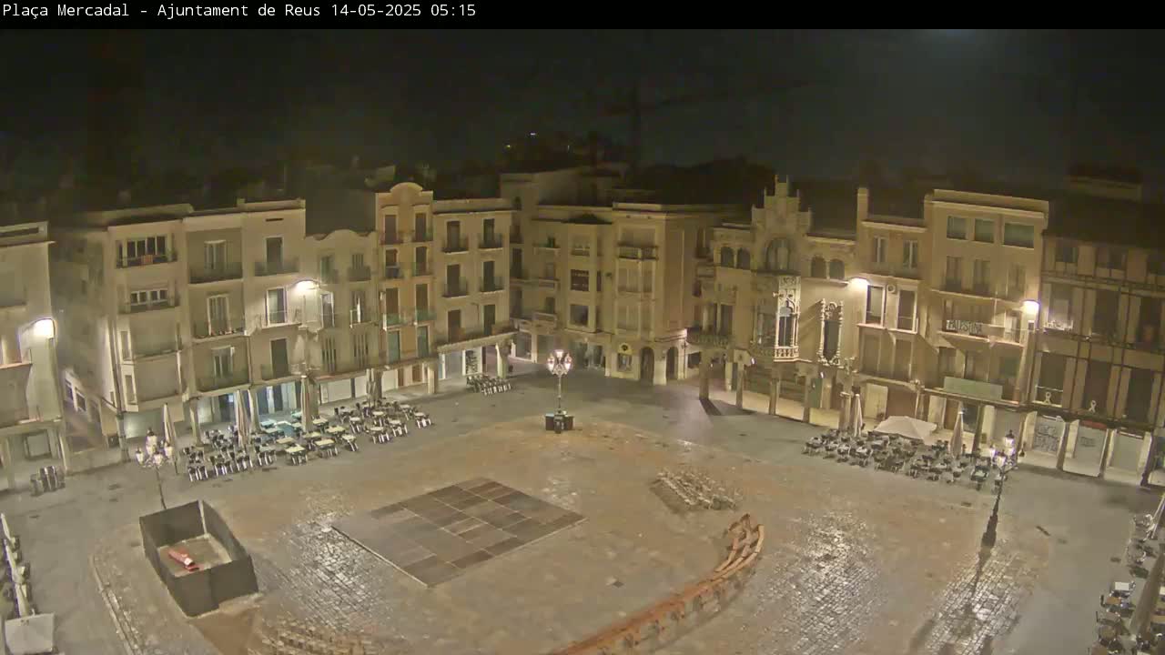 Reus Town Hall, Mercadal Square Live Cam - Tarragona,  Catalonia, Spain
