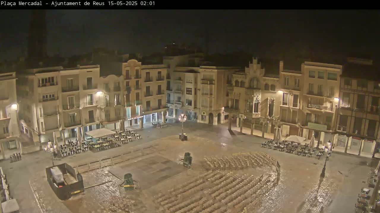 Reus Town Hall, Mercadal Square Live Cam - Tarragona,  Catalonia, Spain