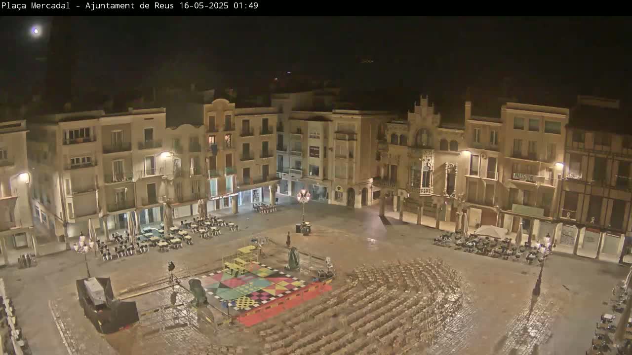 Reus Town Hall, Mercadal Square Live Cam - Tarragona,  Catalonia, Spain