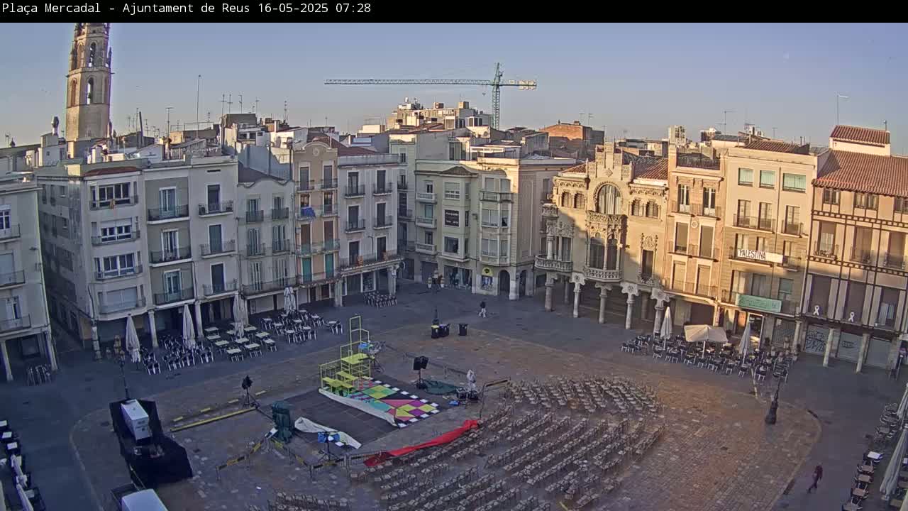 Reus Town Hall, Mercadal Square Live Cam - Tarragona,  Catalonia, Spain