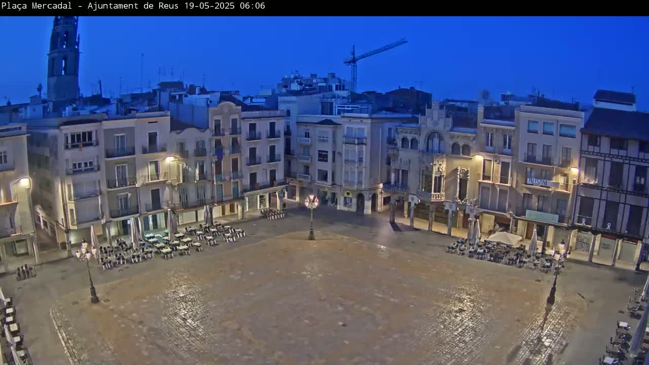 Reus Town Hall, Mercadal Square Live Cam - Tarragona,  Catalonia, Spain
