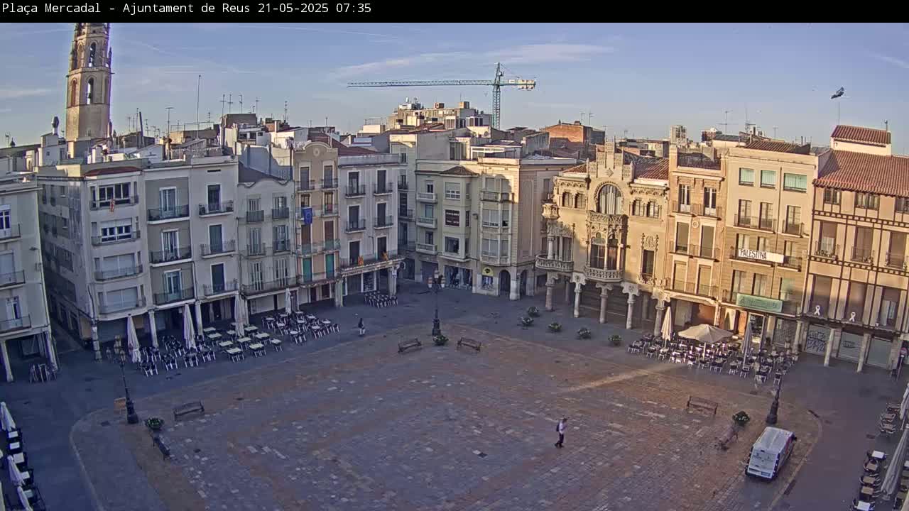 Reus Town Hall, Mercadal Square Live Cam - Tarragona,  Catalonia, Spain