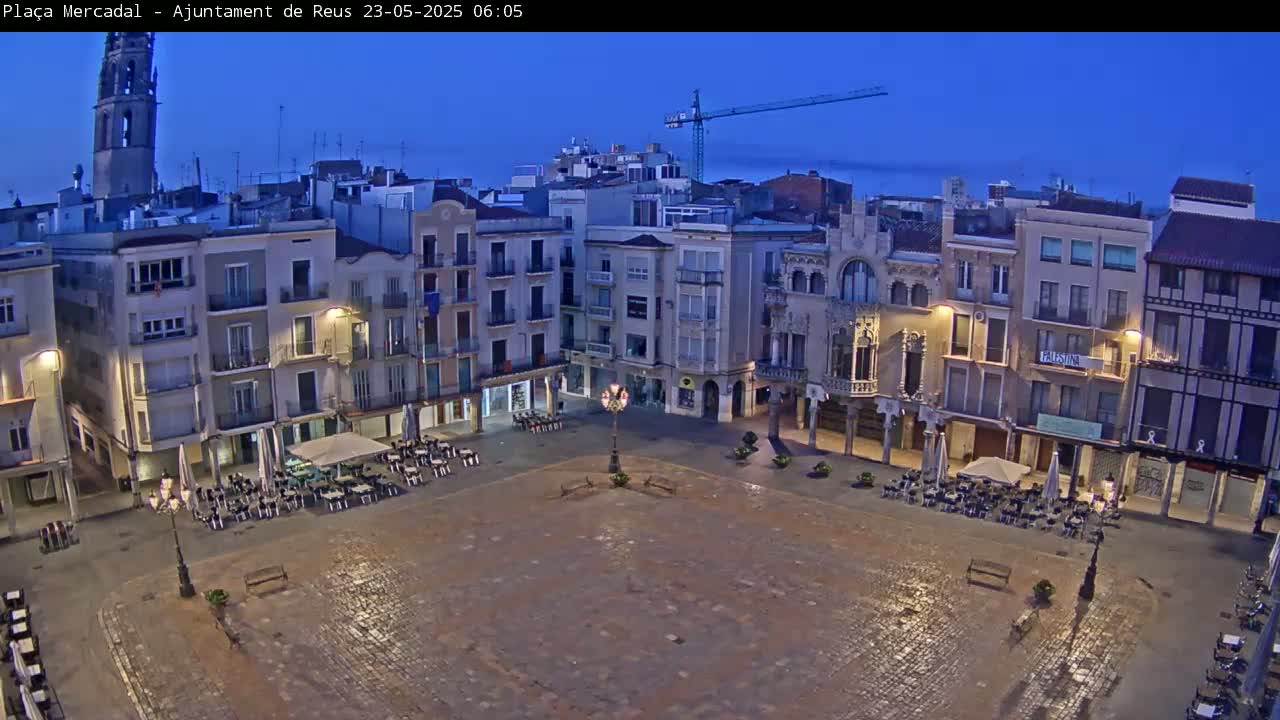 Reus Town Hall, Mercadal Square Live Cam - Tarragona,  Catalonia, Spain
