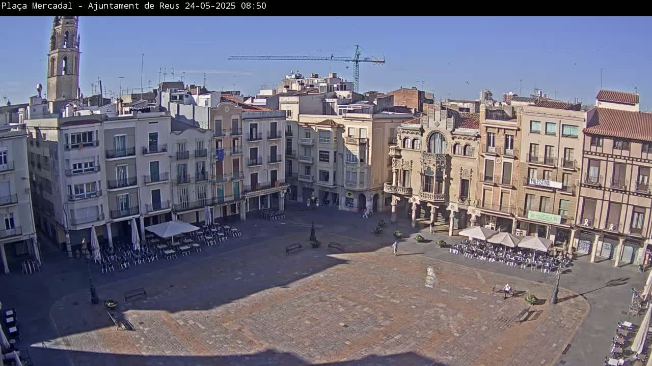 Reus Town Hall, Mercadal Square Live Cam - Tarragona,  Catalonia, Spain