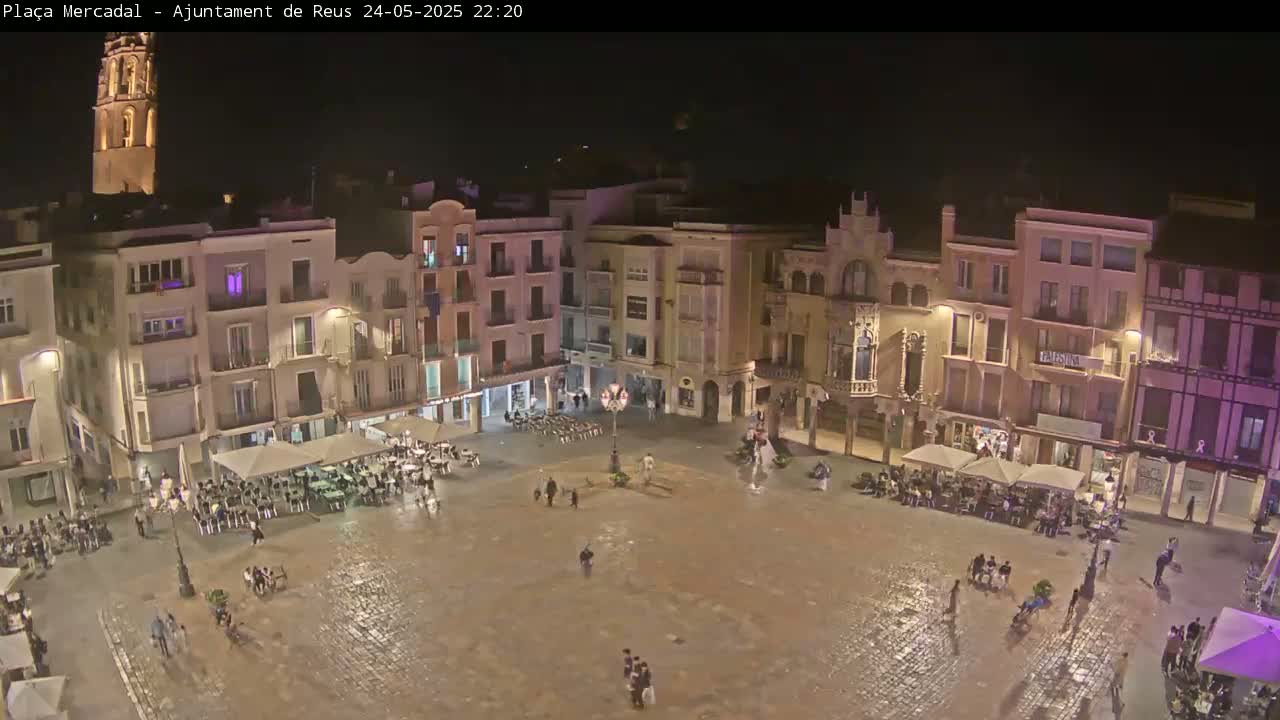 Reus Town Hall, Mercadal Square Live Cam - Tarragona,  Catalonia, Spain