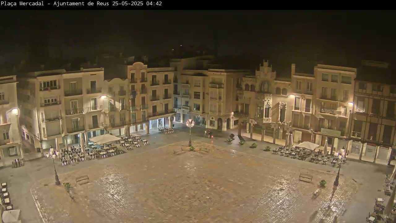 Reus Town Hall, Mercadal Square Live Cam - Tarragona,  Catalonia, Spain