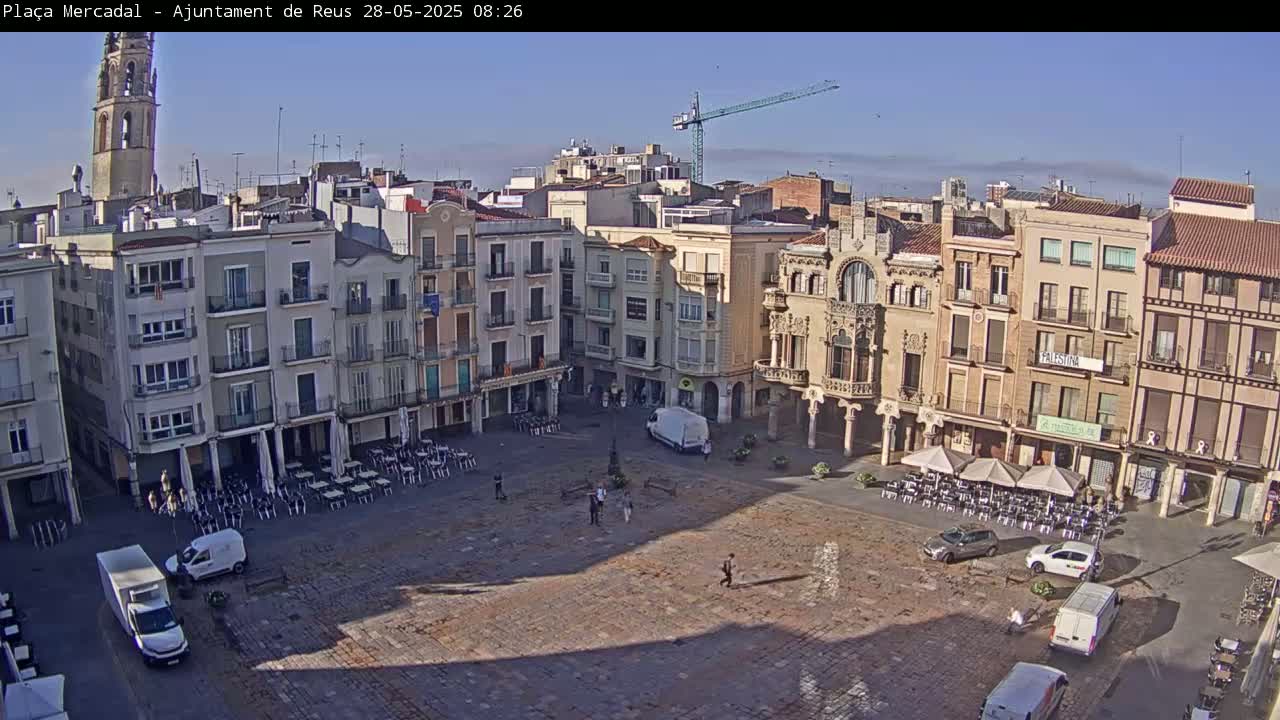 Reus Town Hall, Mercadal Square Live Cam - Tarragona,  Catalonia, Spain