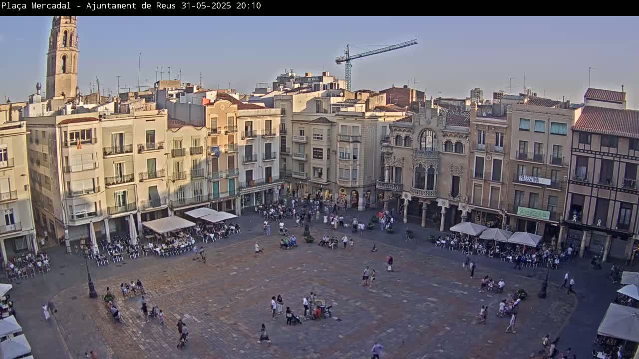 Reus Town Hall, Mercadal Square Live Cam - Tarragona,  Catalonia, Spain