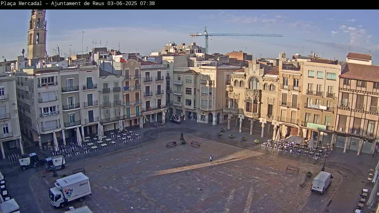 Reus Town Hall, Mercadal Square Live Cam - Tarragona,  Catalonia, Spain