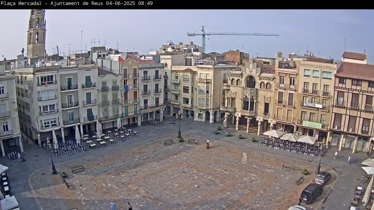 Reus Town Hall, Mercadal Square Live Cam - Tarragona,  Catalonia, Spain