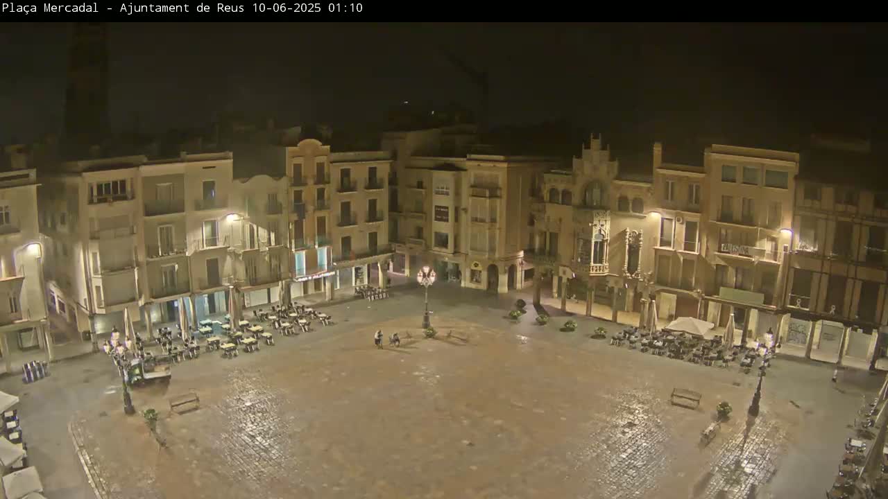 Reus Town Hall, Mercadal Square Live Cam - Tarragona,  Catalonia, Spain