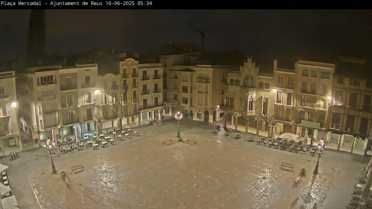 Reus Town Hall, Mercadal Square Live Cam - Tarragona,  Catalonia, Spain