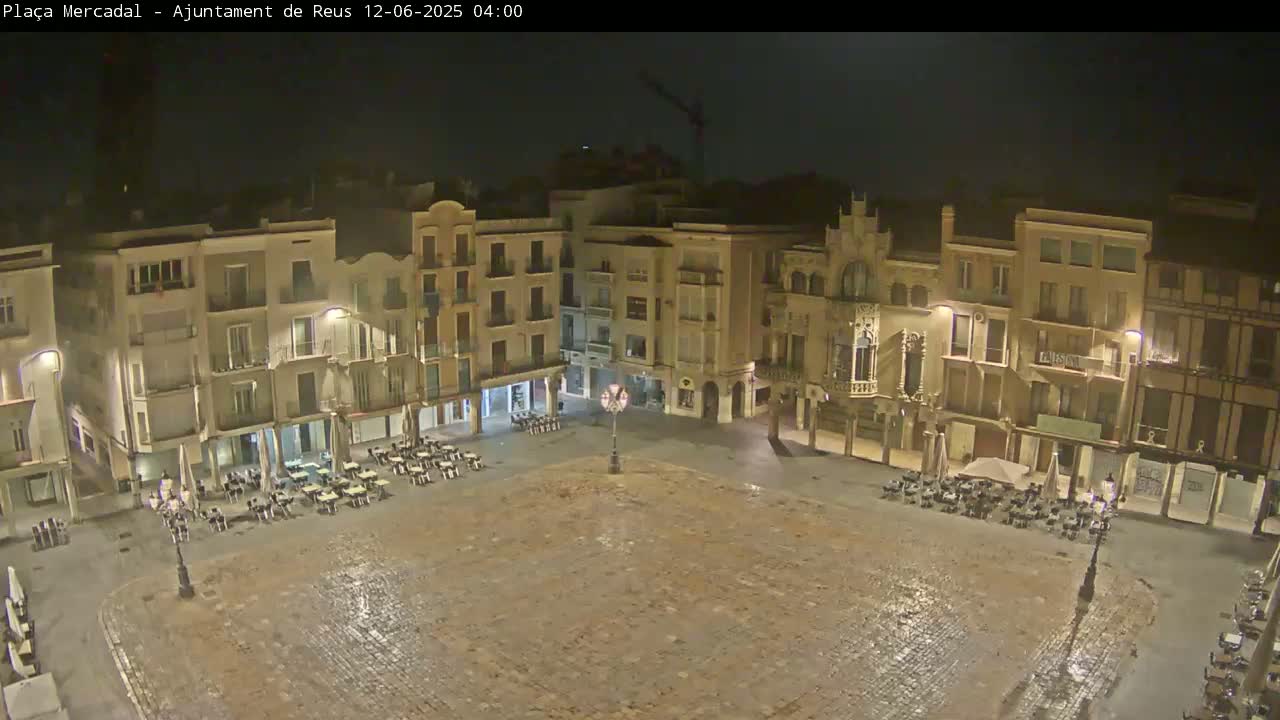 Reus Town Hall, Mercadal Square Live Cam - Tarragona,  Catalonia, Spain