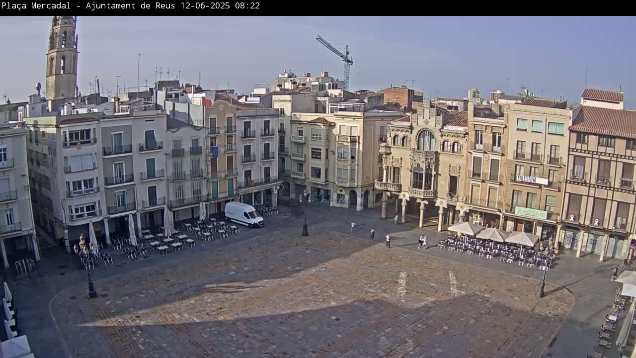 Reus Town Hall, Mercadal Square Live Cam - Tarragona,  Catalonia, Spain