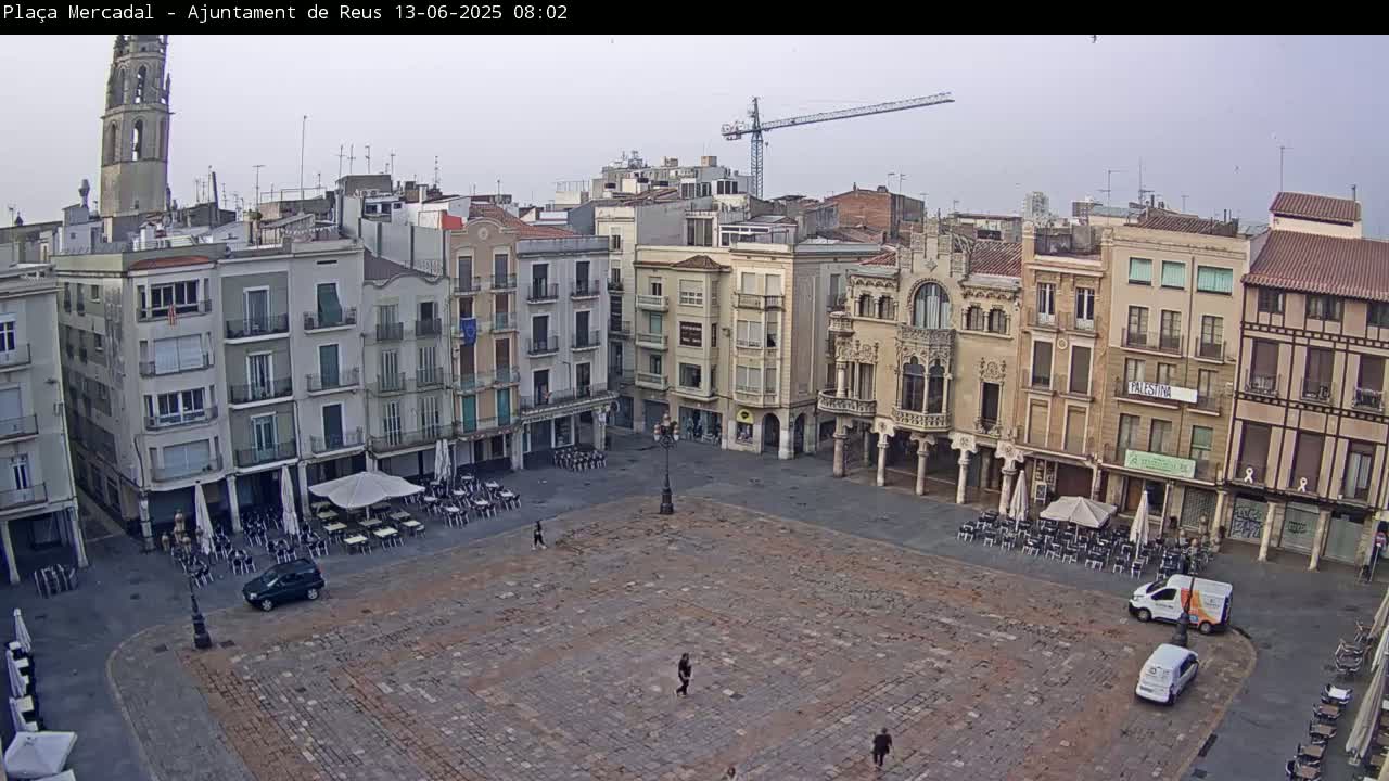 Reus Town Hall, Mercadal Square Live Cam - Tarragona,  Catalonia, Spain