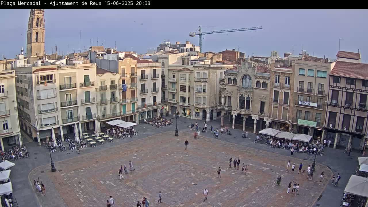 Reus Town Hall, Mercadal Square Live Cam - Tarragona,  Catalonia, Spain