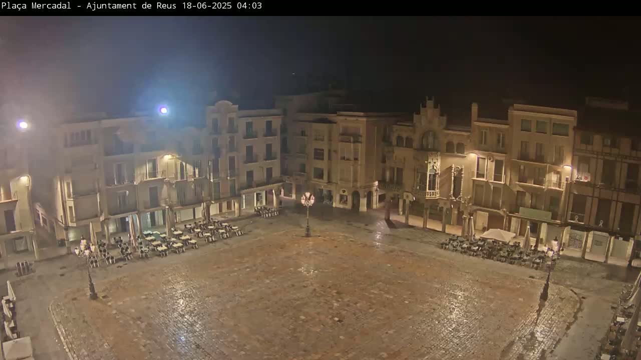Reus Town Hall, Mercadal Square Live Cam - Tarragona, Catalonia, Spain