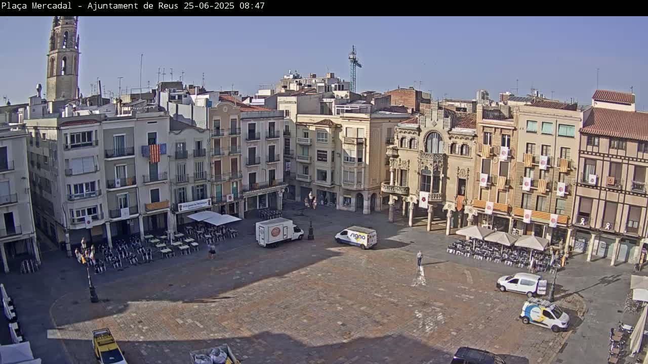 Reus Town Hall, Mercadal Square Live Cam - Tarragona, Catalonia, Spain