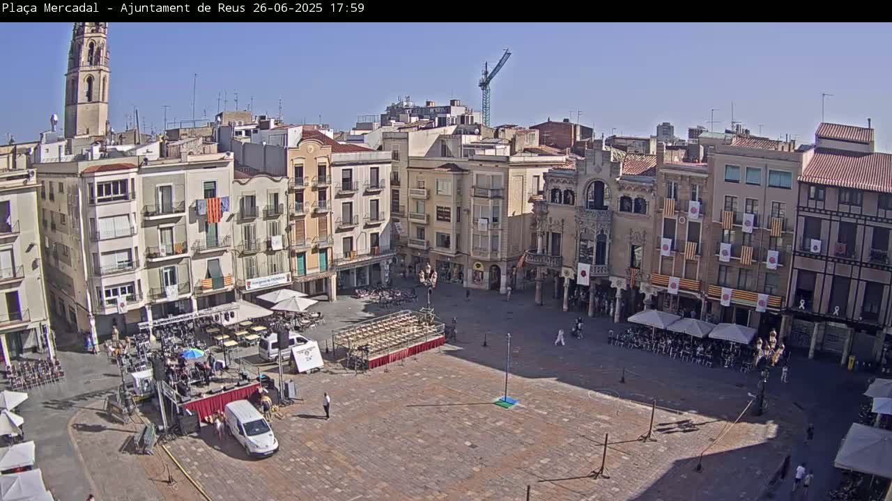 Reus Town Hall, Mercadal Square Live Cam - Tarragona, Catalonia, Spain