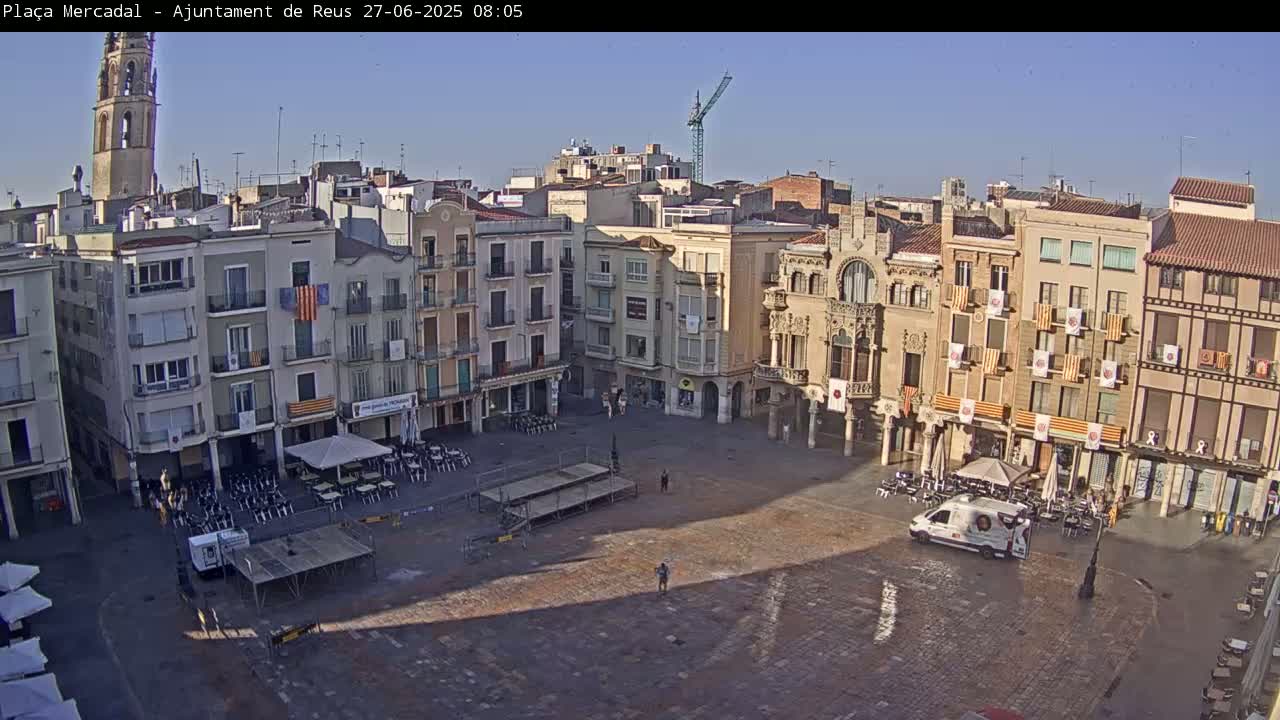 Reus Town Hall, Mercadal Square Live Cam - Tarragona, Catalonia, Spain