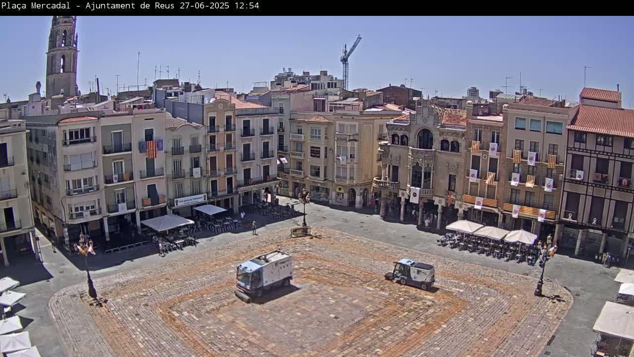 Reus Town Hall, Mercadal Square Live Cam - Tarragona, Catalonia, Spain