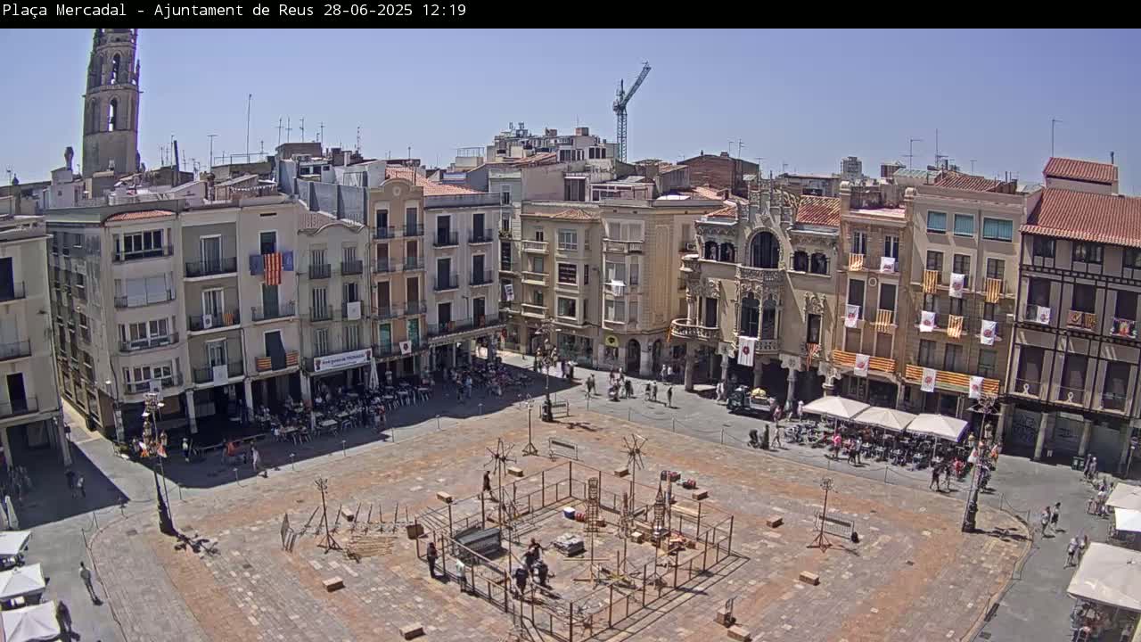 Reus Town Hall, Mercadal Square Live Cam - Tarragona, Catalonia, Spain