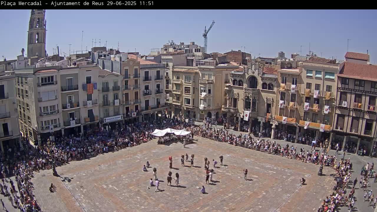 Reus Town Hall, Mercadal Square Live Cam - Tarragona, Catalonia, Spain