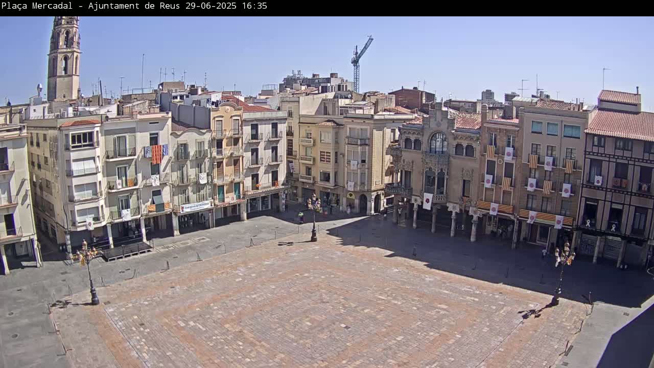 Reus Town Hall, Mercadal Square Live Cam - Tarragona, Catalonia, Spain
