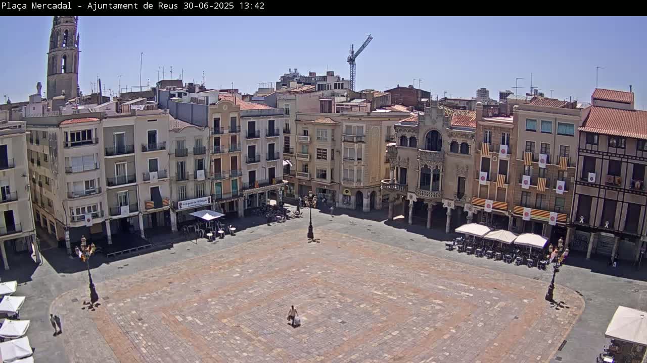 Reus Town Hall, Mercadal Square Live Cam - Tarragona, Catalonia, Spain