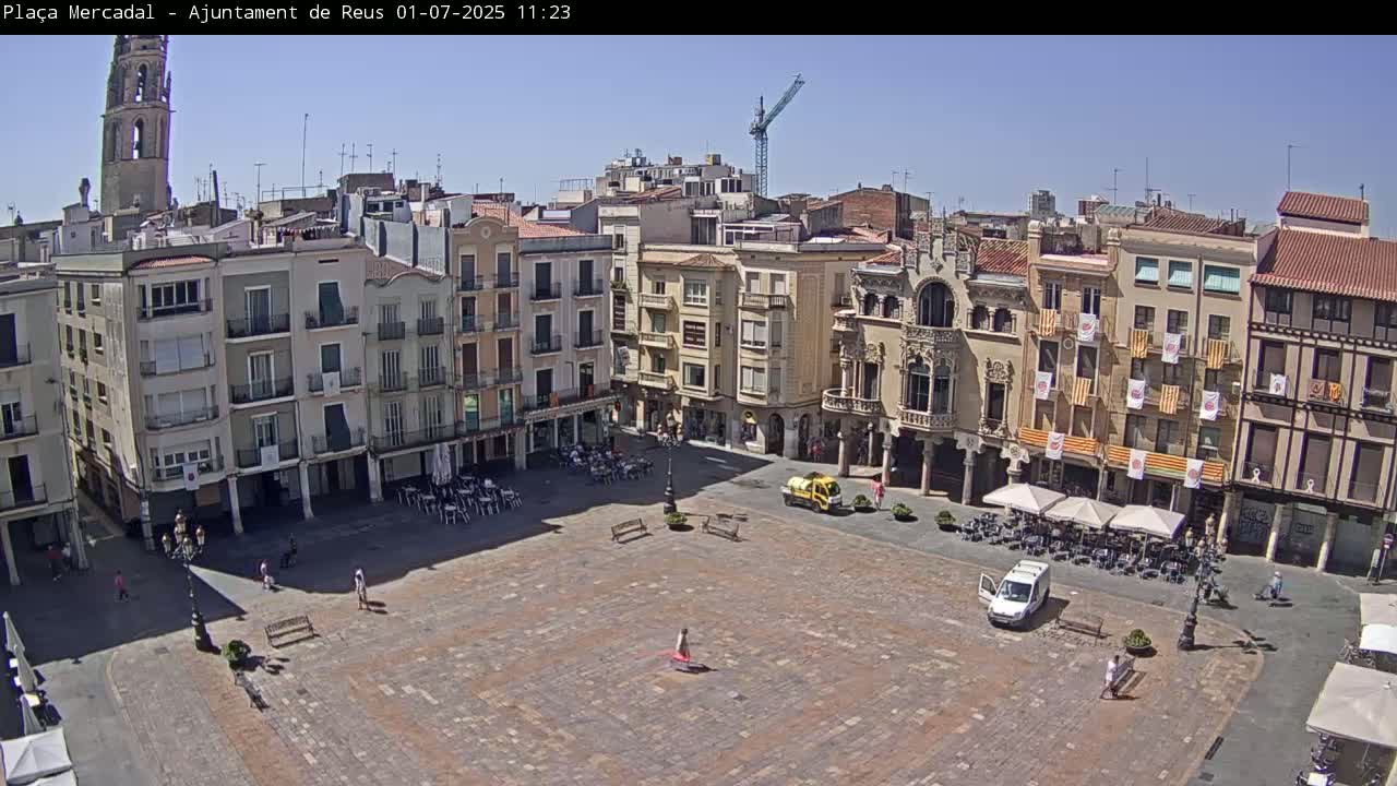 Reus Town Hall, Mercadal Square Live Cam - Tarragona, Catalonia, Spain
