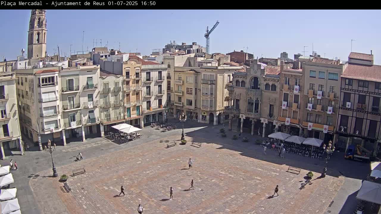 Reus Town Hall, Mercadal Square Live Cam - Tarragona, Catalonia, Spain